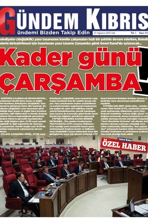 Gündem Kıbrıs Gazetesi - Kıbrıs Haber - 23.08.2022 Manşeti