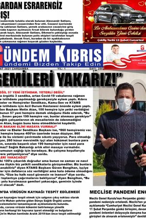Gündem Kıbrıs Gazetesi - Kıbrıs Haber - 10.02.2021 Manşeti