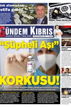 Gündem Kıbrıs Gazetesi - Kıbrıs Haber - 17.03.2021 Manşeti