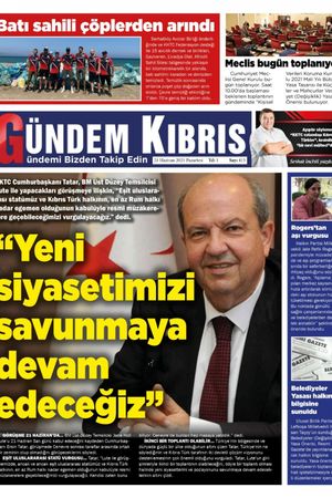 Gündem Kıbrıs Gazetesi - Kıbrıs Haber - 21.06.2021 Manşeti