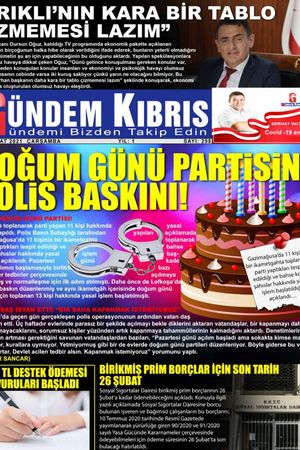 Gündem Kıbrıs Gazetesi - Kıbrıs Haber - 24.02.2021 Manşeti