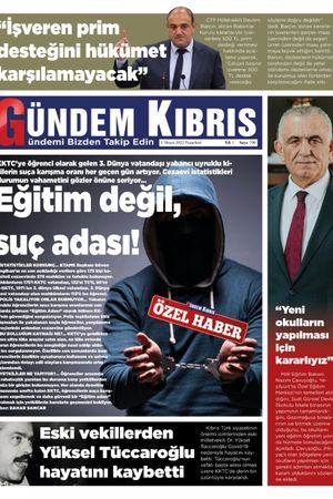 Gündem Kıbrıs Gazetesi - Kıbrıs Haber - 04.04.2022 Manşeti