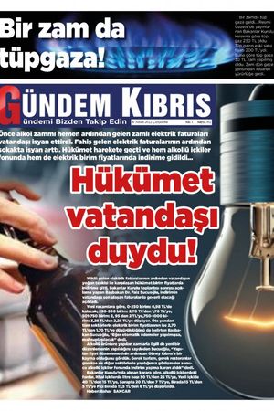Gündem Kıbrıs Gazetesi - Kıbrıs Haber - 06.04.2022 Manşeti
