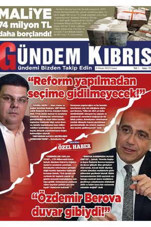 Gündem Kıbrıs Gazetesi - Kıbrıs Haber - 08.04.2022 Manşeti