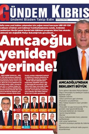Gündem Kıbrıs Gazetesi - Kıbrıs Haber - 26.04.2022 Manşeti