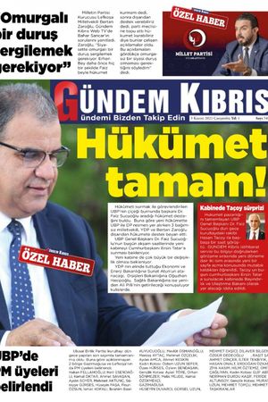 Gündem Kıbrıs Gazetesi - Kıbrıs Haber - 03.11.2021 Manşeti