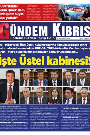 Gündem Kıbrıs Gazetesi - Kıbrıs Haber - 13.05.2022 Manşeti