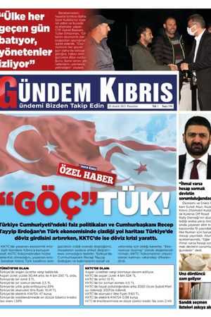 Gündem Kıbrıs Gazetesi - Kıbrıs Haber - 20.12.2021 Manşeti
