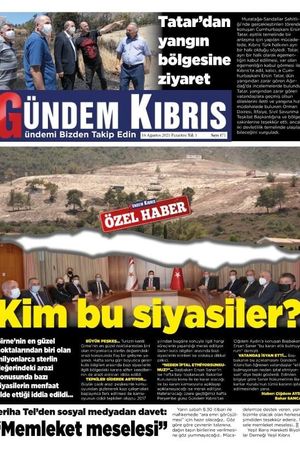 Gündem Kıbrıs Gazetesi - Kıbrıs Haber - 16.08.2021 Manşeti