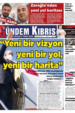 Gündem Kıbrıs Gazetesi - Kıbrıs Haber - 27.04.2021 Manşeti