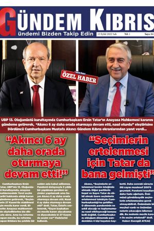 Gündem Kıbrıs Gazetesi - Kıbrıs Haber - 13.09.2022 Manşeti