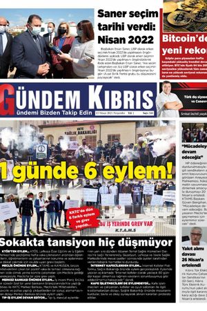 Gündem Kıbrıs Gazetesi - Kıbrıs Haber - 15.04.2021 Manşeti