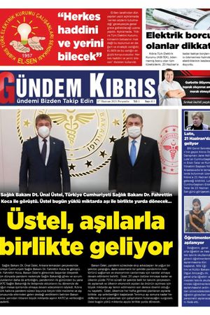 Gündem Kıbrıs Gazetesi - Kıbrıs Haber - 17.06.2021 Manşeti