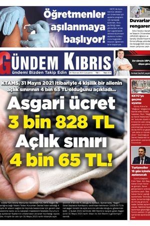 Gündem Kıbrıs Gazetesi - Kıbrıs Haber - 16.06.2021 Manşeti