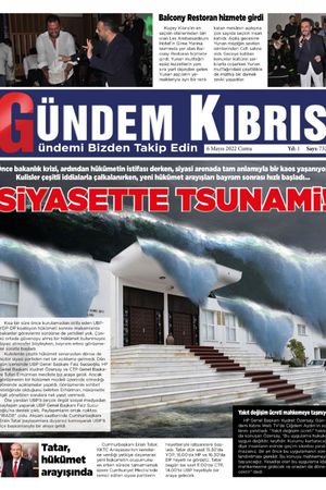 Gündem Kıbrıs Gazetesi - Kıbrıs Haber - 06.05.2022 Manşeti