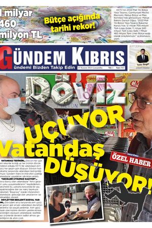 Gündem Kıbrıs Gazetesi - Kıbrıs Haber - 17.11.2021 Manşeti
