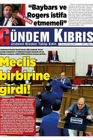 Gündem Kıbrıs Gazetesi - Kıbrıs Haber - 25.05.2022 Manşeti