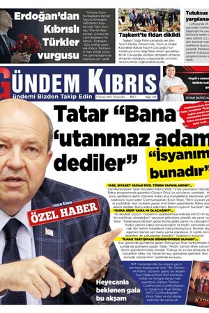 Gündem Kıbrıs Gazetesi - Kıbrıs Haber - 01.04.2021 Manşeti