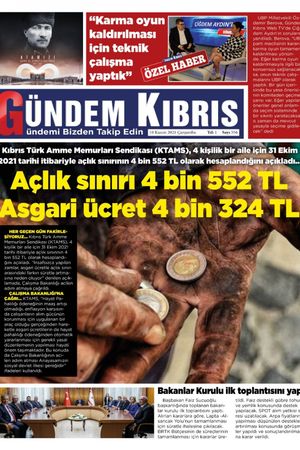 Gündem Kıbrıs Gazetesi - Kıbrıs Haber - 10.11.2021 Manşeti