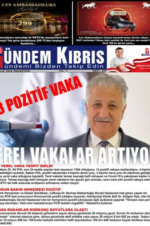 Gündem Kıbrıs Gazetesi - Kıbrıs Haber - 14.12.2020 Manşeti