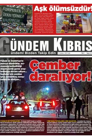 Gündem Kıbrıs Gazetesi - Kıbrıs Haber - 15.02.2022 Manşeti