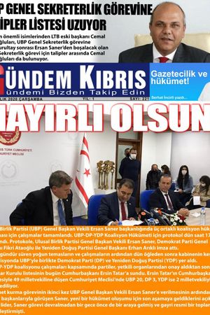 Gündem Kıbrıs Gazetesi - Kıbrıs Haber - 09.12.2020 Manşeti