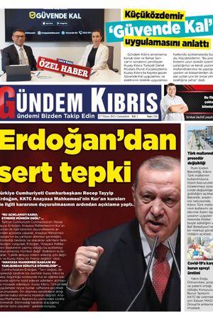 Gündem Kıbrıs Gazetesi - Kıbrıs Haber - 17.04.2021 Manşeti