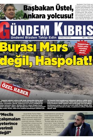 Gündem Kıbrıs Gazetesi - Kıbrıs Haber - 24.05.2022 Manşeti