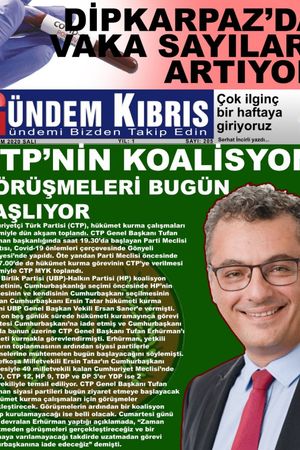Gündem Kıbrıs Gazetesi - Kıbrıs Haber - 24.11.2020 Manşeti