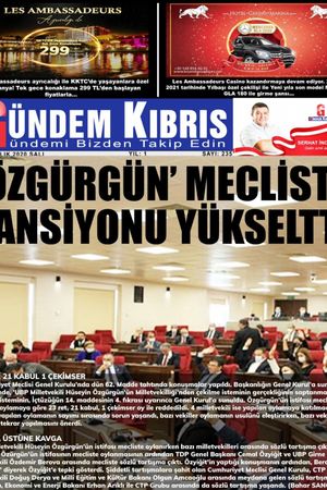 Gündem Kıbrıs Gazetesi - Kıbrıs Haber - 22.12.2020 Manşeti