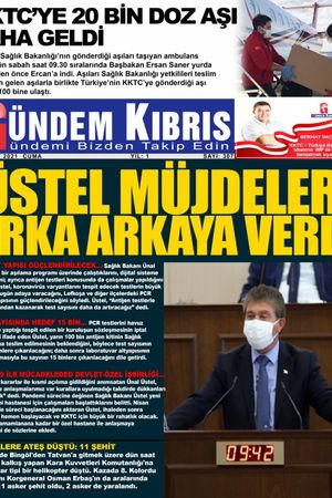 Gündem Kıbrıs Gazetesi - Kıbrıs Haber - 05.03.2021 Manşeti