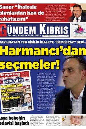 Gündem Kıbrıs Gazetesi - Kıbrıs Haber - 25.09.2021 Manşeti