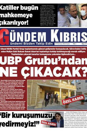 Gündem Kıbrıs Gazetesi - Kıbrıs Haber - 29.07.2022 Manşeti
