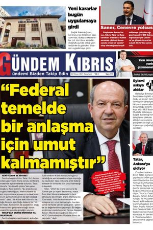 Gündem Kıbrıs Gazetesi - Kıbrıs Haber - 26.04.2021 Manşeti