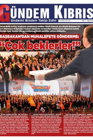 Gündem Kıbrıs Gazetesi - Kıbrıs Haber - 06.12.2022 Manşeti