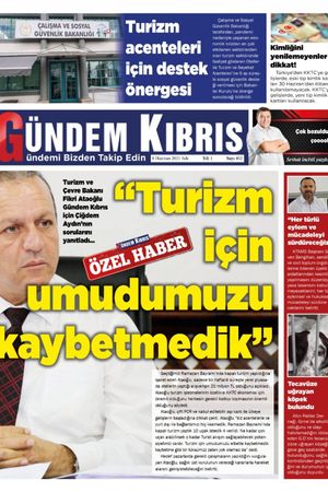 Gündem Kıbrıs Gazetesi - Kıbrıs Haber - 08.06.2021 Manşeti