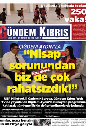 Gündem Kıbrıs Gazetesi - Kıbrıs Haber - 16.10.2021 Manşeti