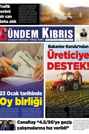 Gündem Kıbrıs Gazetesi - Kıbrıs Haber - 20.11.2021 Manşeti