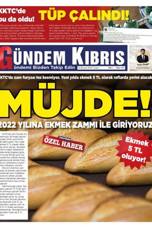 Gündem Kıbrıs Gazetesi - Kıbrıs Haber - 19.11.2021 Manşeti