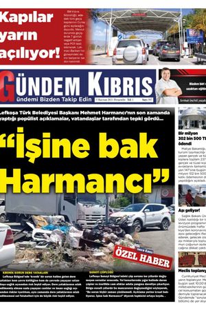 Gündem Kıbrıs Gazetesi - Kıbrıs Haber - 03.06.2021 Manşeti