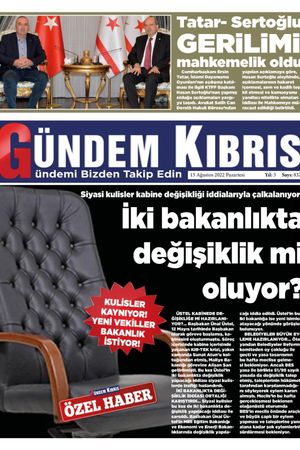 Gündem Kıbrıs Gazetesi - Kıbrıs Haber - 15.08.2022 Manşeti