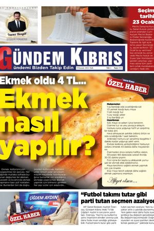 Gündem Kıbrıs Gazetesi - Kıbrıs Haber - 09.11.2021 Manşeti