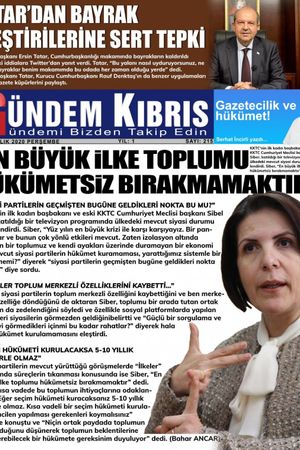 Gündem Kıbrıs Gazetesi - Kıbrıs Haber - 03.12.2020 Manşeti