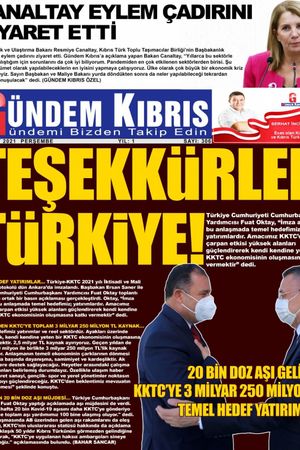 Gündem Kıbrıs Gazetesi - Kıbrıs Haber - 04.03.2021 Manşeti