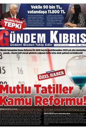 21 Ocak 2023 Cumartesi Gündem Kıbrıs