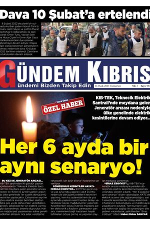 14 Ocak 2023 Cumartesi Gündem Kıbrıs