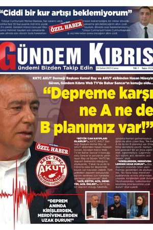 24 Şubat 2023 Cuma Gündem Kıbrıs