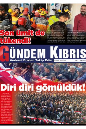 12 Şubat 2023 Pazar Gündem Kıbrıs