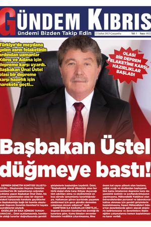 22 Şubat 2023 Çarşamba Gündem Kıbrıs