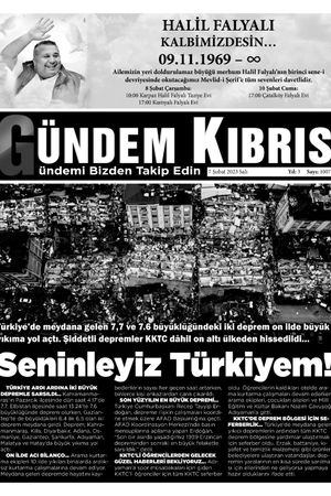 07 Şubat 2023 Salı Gündem Kıbrıs